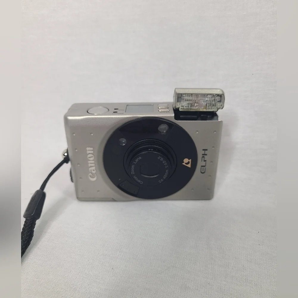 Vintage Canon ELPH APS Point and Shoot Film Camera 24-48mm Zoom-Read Description - Picture 6 of 8
